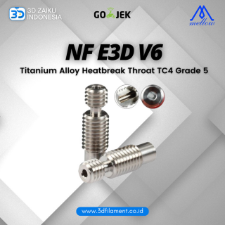 Mellow All Metal NF E3D V6 Titanium Alloy Heatbreak Throat TC4 Grade 5
